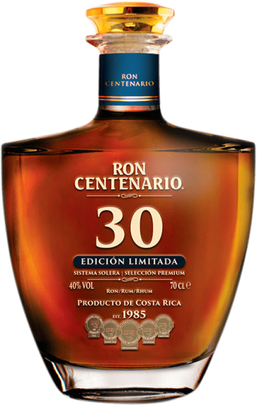 116,95 € 免费送货 | 朗姆酒 Centenario 限量版 哥斯达黎加 30 岁 70 cl