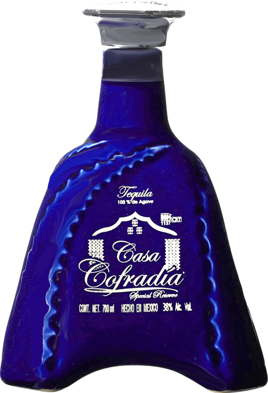 88,95 € Free Shipping | Tequila La Cofradía Ceramic Porcelain Añejo — Aged Mexico 70 cl