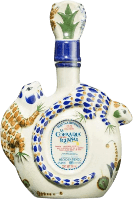 99,95 € 免费送货 | 龙舌兰酒 La Cofradía Iguanas Ceramic Porcelain — 陶瓷瓷器 Reposado — 雷波萨多 墨西哥 70 cl