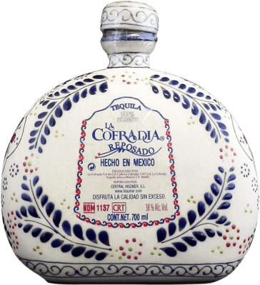 116,95 € Spedizione Gratuita | Tequila La Cofradía Talavera Cerámica Reposado Messico Bottiglia 70 cl