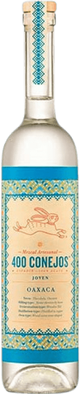 56,95 € Envio grátis | Mezcal Crista La Santa 400 Conejos Artesanal México Garrafa 70 cl