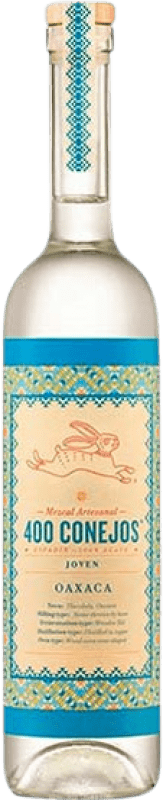 58,95 € Envío gratis | Mezcal Crista La Santa 400 Conejos Artesanal México Botella 70 cl