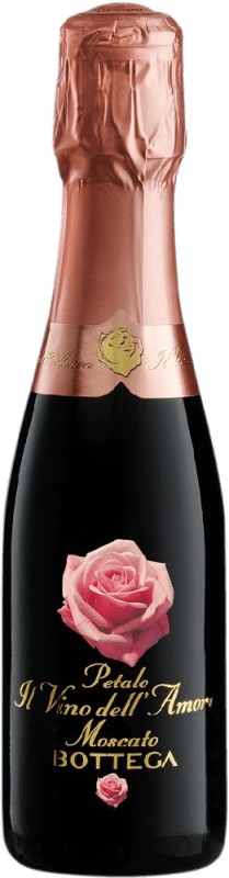 4,95 € Kostenloser Versand | Weißer Sekt Bottega Il Vino dell'Amore Petalo I.G.T. Veneto Venetien Italien Moscato — Muskateller Kleine Flasche 20 cl