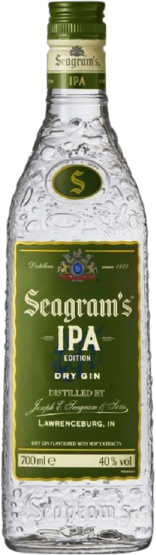 22,95 € Envío gratis | Ginebra Gin Seagram's IPA Dry Gin Estados Unidos Botella 70 cl