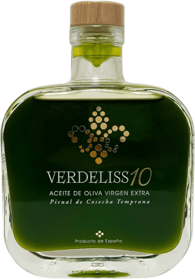 22,95 € Spedizione Gratuita | Olio d'Oliva Verdeliss 10 Gold — Edizione Oro, EVO Extra Vergine Spagna Picual Bottiglia Medium 50 cl