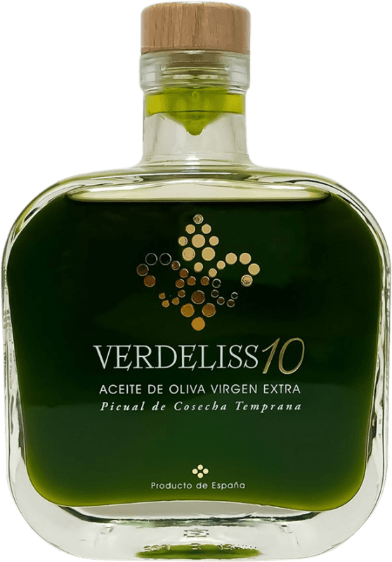 22,95 € Envío gratis | Aceite de Oliva Verdeliss 10 Virgen Extra Gold España Picual Botella Medium 50 cl