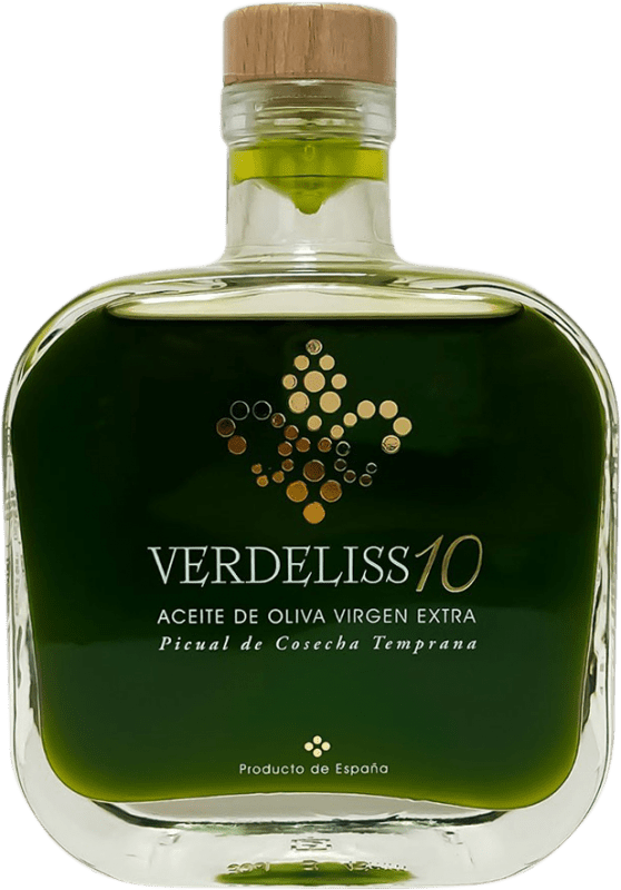 29,95 € Kostenloser Versand | Olivenöl Verdeliss 10 Gold — Edition Gold, E-NOL Extra Nativ Spanien Picual Medium-Flasche 50 cl