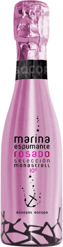 3,95 € Бесплатная доставка | Розовое игристое вино Bocopa Marina Rosé — Розе D.O. Alicante Сообщество Валенсии Испания Monastrell — Монастрель Мини-бутылка 20 cl