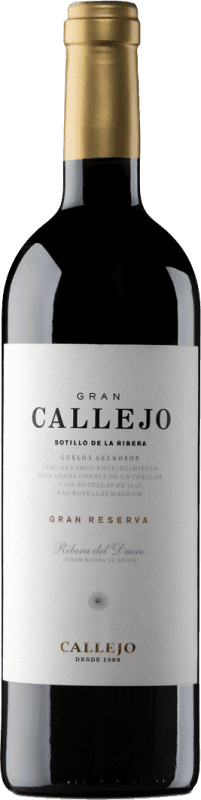 148,95 € 免费送货 | 红酒 Félix Callejo Gran Callejo D.O. Ribera del Duero 卡斯蒂利亚莱昂 西班牙 Tempranillo 瓶子 Magnum 1,5 L