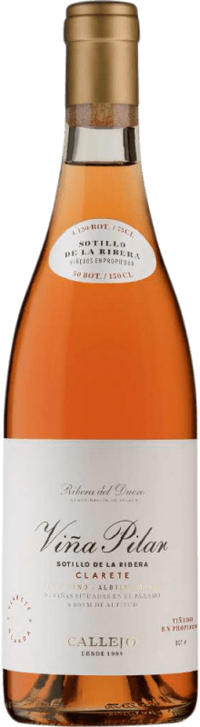 44,95 € Free Shipping | Rosé Wine Félix Callejo Viña Pilar D.O. Ribera del Duero Castilla y León Spain Tempranillo, Albillo Bottle 75 cl