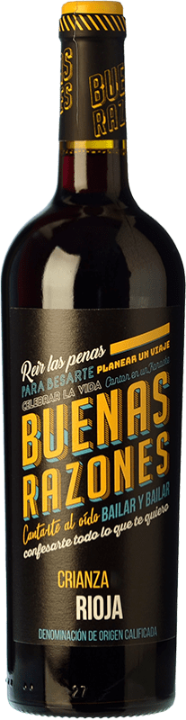 13,95 € Envoi gratuit | Vin rouge Qui Artis Buenas Razones D.O.Ca. Rioja La Rioja Espagne Tempranillo Bouteille 75 cl
