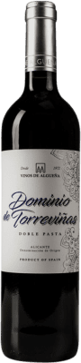 6,95 € 免费送货 | 红酒 La Algueña Dominio de Torreviñas Doble Pasta D.O. Alicante 巴伦西亚社区 西班牙 Monastrell 瓶子 75 cl