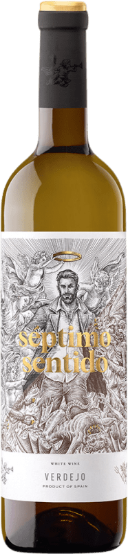 6,95 € Spedizione Gratuita | Vino Bianco Vintae Séptimo Sentido I.G.P. Vino de la Tierra de Castilla Castilla-La Mancha Spagna Verdejo 75 cl