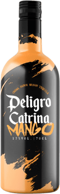 9,95 € 免费送货 | 利口酒霜 Andalusí Peligro Catrina Tequila Mango 西班牙 瓶子 70 cl