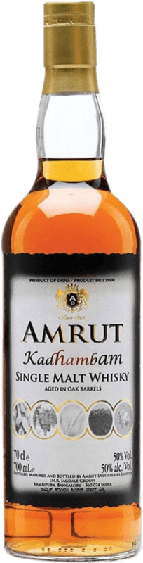 102,95 € Envio grátis | Whisky Single Malt Amrut Indian Kadhambam Índia 70 cl