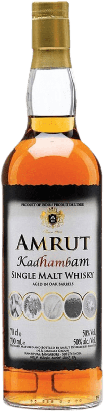 102,95 € Spedizione Gratuita | Whisky Single Malt Amrut Indian Kadhambam India Bottiglia 70 cl