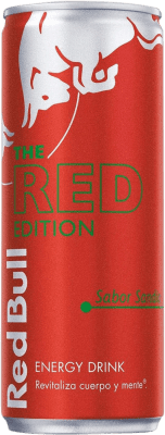 52,95 € 免费送货 | 盒装24个 饮料和搅拌机 Red Bull Energy Drink Watermelon 奥地利 铝罐 25 cl