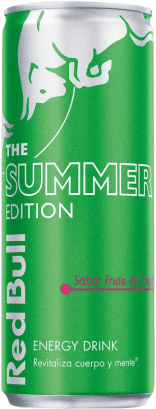 25,95 € 免费送货 | 盒装12个 饮料和搅拌机 Red Bull Energy Drink Fruta del Dragon 奥地利 铝罐 25 cl