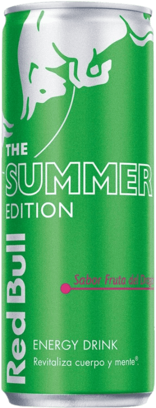 26,95 € Envío gratis | Caja de 12 unidades Refrescos Red Bull Energy Drink Fruta del Dragon Austria Lata 25 cl