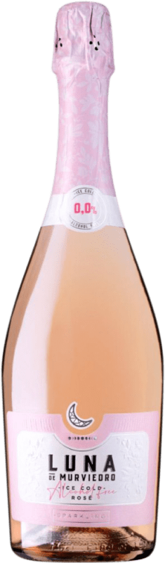 7,95 € 免费送货 | 玫瑰气泡酒 Murviedro Luna Sparkling 0.0 Rosé 西班牙 瓶子 75 cl 不含酒精
