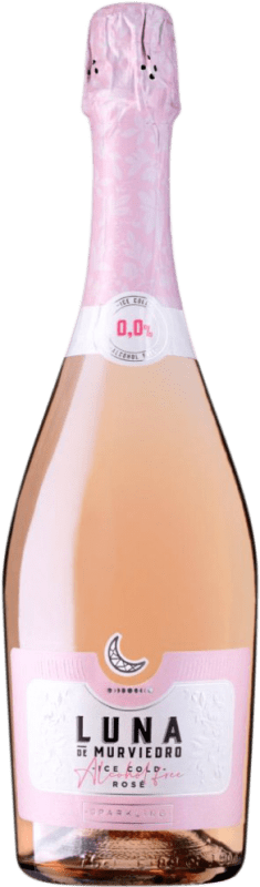 7,95 € Free Shipping | Rosé Sparkling Wine Murviedro Luna Sparkling, Rosé Spain Bottle 75 cl 0.0 Zero Zero Alcohol-Free
