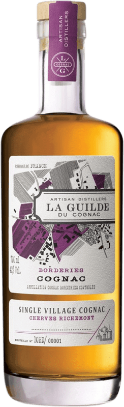 105,95 € Envio grátis | Cognac Conhaque La Guilde Chevres Richemont A.O.C. Cognac França Garrafa 70 cl
