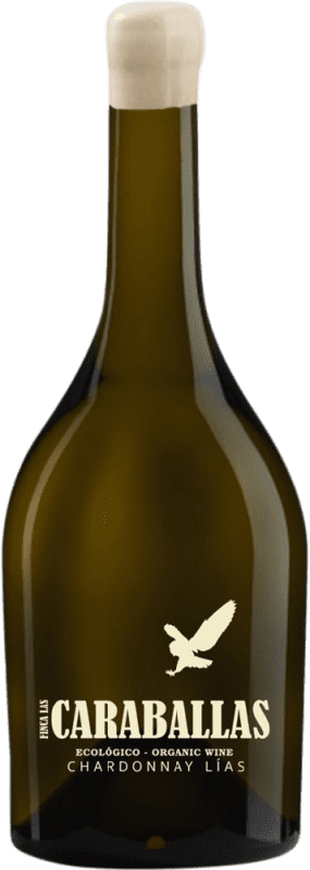 24,95 € Бесплатная доставка | Белое вино Finca Las Caraballas Sobre Lías I.G.P. Vino de la Tierra de Castilla y León Кастилия-Леон Испания Chardonnay бутылка 75 cl