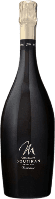 115,95 € Бесплатная доставка | Белое игристое Soutiran Millésimé Grand Cru A.O.C. Champagne шампанское Франция Pinot Black, Chardonnay бутылка 75 cl