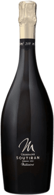 92,95 € Kostenloser Versand | Weißer Sekt Soutiran Millésimé Grand Cru A.O.C. Champagne Champagner Frankreich Spätburgunder, Chardonnay Flasche 75 cl