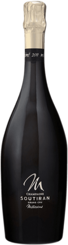 92,95 € Envio grátis | Espumante branco Soutiran Millésimé Grand Cru A.O.C. Champagne Champagne França Pinot Preto, Chardonnay Garrafa 75 cl