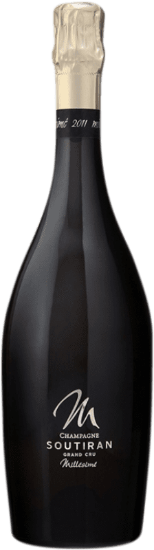 88,95 € 送料無料 | 白スパークリングワイン Soutiran Millésimé Grand Cru A.O.C. Champagne シャンパン フランス Pinot Black, Chardonnay ボトル 75 cl