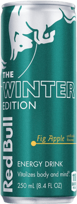 34,95 € 免费送货 | 盒装12个 饮料和搅拌机 Red Bull Energy Drink Winter Edition Apple Fig 奥地利 铝罐 25 cl