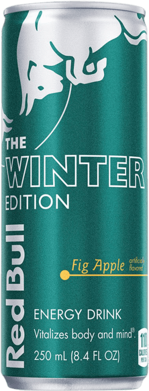 34,95 € 免费送货 | 盒装12个 饮料和搅拌机 Red Bull Energy Drink Winter Edition Apple Fig 奥地利 铝罐 25 cl