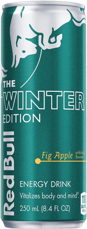 36,95 € Envío gratis | Caja de 12 unidades Refrescos Red Bull Energy Drink Apple Fig Winter Edición Limitada Austria Lata 25 cl