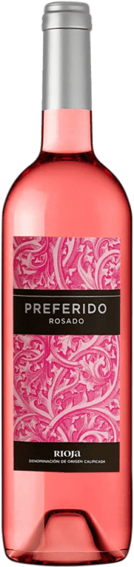 5,95 € Kostenloser Versand | Rosé-Wein Viña Herminia Preferido Rosado D.O.Ca. Rioja La Rioja Spanien Tempranillo, Grenache Flasche 75 cl