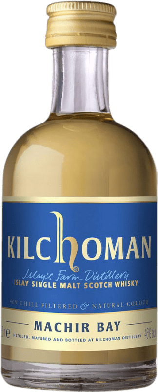 22,95 € Kostenloser Versand | Whiskey Single Malt Kilchoman Machir Bay Schottland Großbritannien Miniaturflasche 5 cl