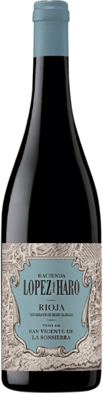 9,95 € Бесплатная доставка | Красное вино Hacienda López de Haro San Vicente de la Sonsierra D.O.Ca. Rioja Ла-Риоха Испания Tempranillo, Mazuelo бутылка 75 cl