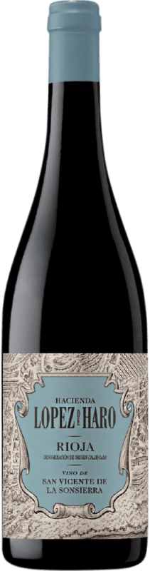 9,95 € 送料無料 | 赤ワイン Hacienda López de Haro San Vicente de la Sonsierra D.O.Ca. Rioja ラ・リオハ スペイン Tempranillo, Mazuelo ボトル 75 cl