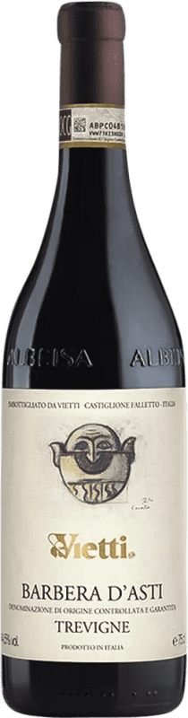 29,95 € Бесплатная доставка | Красное вино Vietti Tre Vigne D.O.C. Barbera d'Asti Пьемонте Италия Barbera — Барбера Бутылка 75 cl