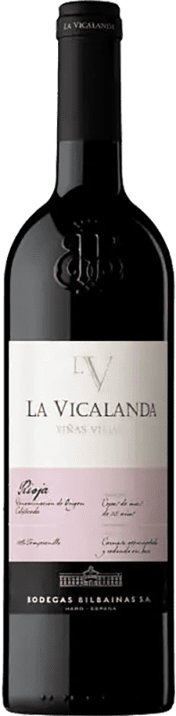 26,95 € Free Shipping | Red Wine Bodegas Bilbaínas La Vicalanda VV Viñas Viejas — Old Vines D.O.Ca. Rioja The Rioja Spain Tempranillo Bottle 75 cl