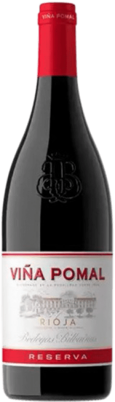 11,95 € Kostenloser Versand | Rotwein Bodegas Bilbaínas Viña Pomal Reserve D.O.Ca. Rioja La Rioja Spanien Medium Flasche 50 cl