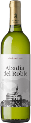 5,95 € Envio grátis | Vinho branco Ayuso Abadía del Roble Blanco D.O. La Mancha Castela-Mancha Espanha Garrafa 75 cl