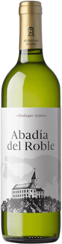 5,95 € 送料無料 | 白ワイン Ayuso Abadía del Roble Blanco D.O. La Mancha カスティーリャ・ラ・マンチャ スペイン ボトル 75 cl