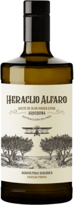 17,95 € Spedizione Gratuita | Olio d'Oliva Heraclio Alfaro Virgen Extra Spagna Bottiglia Medium 50 cl