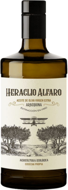 15,95 € Spedizione Gratuita | Olio d'Oliva Heraclio Alfaro EVO Extra Vergine Spagna Bottiglia Medium 50 cl