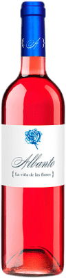 8,95 € 免费送货 | 玫瑰酒 Bodegas Albanto La Viña de las Flores Madreado Rosado D.O. Tierra de León 卡斯蒂利亚莱昂 西班牙 Prieto Picudo 瓶子 75 cl