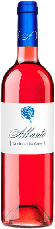 8,95 € 免费送货 | 玫瑰酒 Bodegas Albanto La Viña de las Flores Madreado Rosado D.O. Tierra de León 卡斯蒂利亚莱昂 西班牙 Prieto Picudo 瓶子 75 cl