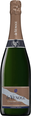 66,95 € 送料無料 | 白スパークリングワイン De Venoge Cordon Bleu Millésimé Brut A.O.C. Champagne シャンパン フランス Pinot Black, Doña Blanca, Pinot Meunier ボトル 75 cl