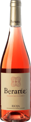 13,95 € 免费送货 | 玫瑰酒 Berarte Rosado Fermentado en Barrica D.O.Ca. Rioja 拉里奥哈 西班牙 Tempranillo 瓶子 75 cl