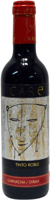 8,95 € Envio grátis | Vinho tinto Añadas Care Espécime de Colecionador Carvalho D.O. Cariñena Aragão Espanha Tempranillo, Syrah Meia Garrafa 37 cl